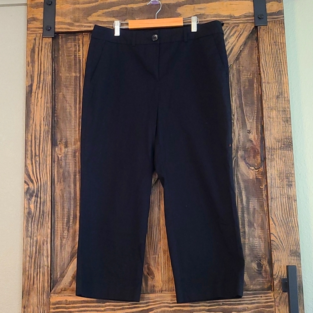 Wide-Leg Cropped Trouser Pant